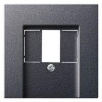 GIRA Abdeckung USB-C 1f anth Schraubbef 037628 glz ohne Beschriftungsfeld