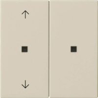 Gira KNX RF Bedienaufsatz 2-f. Cremeweiß 510801