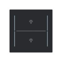 Busch-Jaeger Tastwippe KNX free@home schwarz Busch-art linear LFBT/A.2.70.11-45m Kunststoff