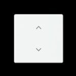 Busch-Jaeger Wippe Schalter/Dimmer studioweiß 6735-11-884 glänzend Pfeile