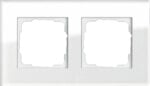Gira Abdeckrahmen 2-fach weissglas Esprit 021212