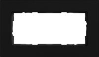 Gira Abdeckrahmen 2-fach Alu.Schwarz(lackiert) 1002409