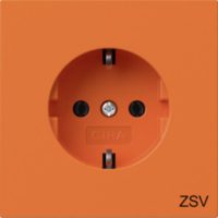 GIRA 4188709 SCHUKO-Steckd.ZSV Flächenschalter Orange