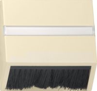 Gira Zentralplatte cremeweiß-glänzend mit Klapphaube 068201