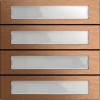 Gira Ruftastenmodul 4fach Bronze 5534921