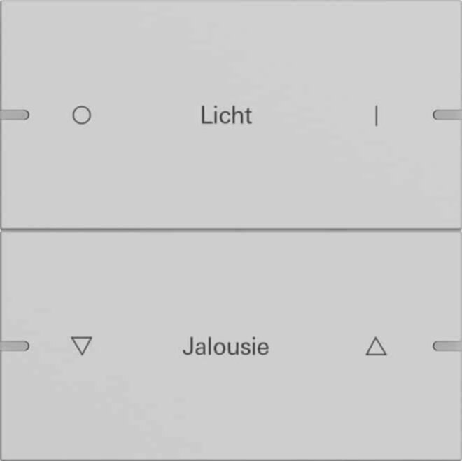 Gira Gira Wippenset 2-fach Tastsens.4 TS4 Grau 5032915