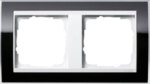 Gira Abdeckrahmen 2-fach klar schwarz 0212733