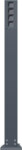 Gira Energiesäule anthrazit ohne Geräte 135628