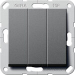 Gira Wippschalter Wechsel 3-fach System 55 Anthrazit 283228
