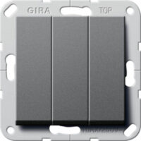 Gira Wippschalter Wechsel 3-fach System 55 Anthrazit 283228