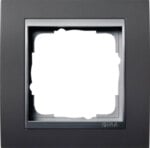 Gira Abdeckrahmen 1-fach anthrazit mit Aluminium ZL, Event 021181