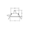 Brumberg 02-76020 NV-Einbaustrahler 50W 1xGX5,3, Guss Spotlight starr – Bild 4