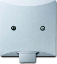 Busch-Jaeger Zentralscheibe Aluminium-Silber für Leitungsauslass 2133-33