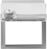 Gira Zentralplatte Klappdeckel  alu verschliessbar,TX44 069465