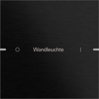 GIRA 5031126 Wippenset 1fach indiv. Tastsensor4 TS4 Alu Schwarz (eloxiert)