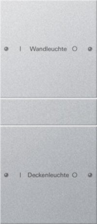 Gira Wippenset 2-fach beschr. Sys 55 F Alu 220226