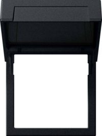 Bild vom Produkt: Gira Montagerahmen m.Klappdeckel schwarz 2658005