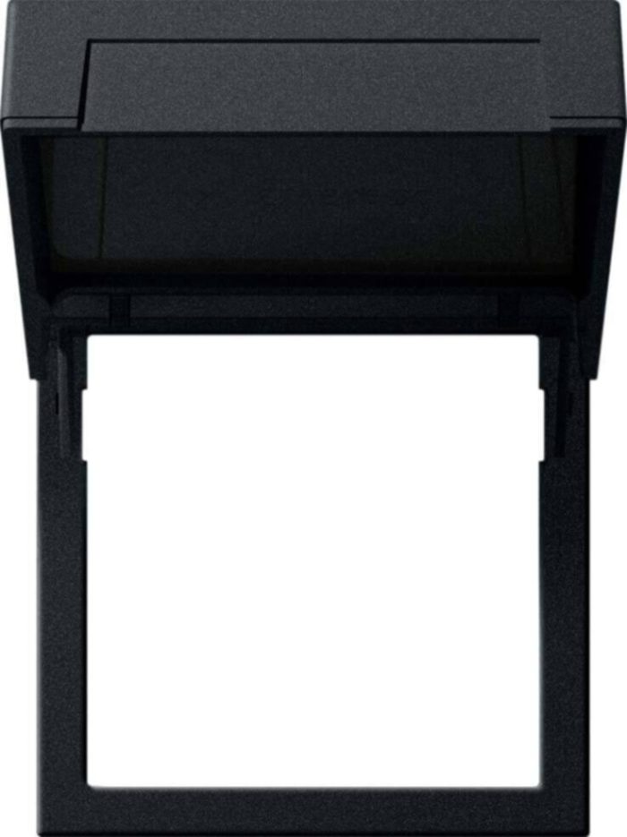 Gira Montagerahmen m.Klappdeckel schwarz 2658005 – Bild 1