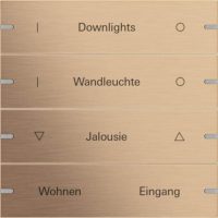 Gira Wippenset 4-fach Tastsen.4 TS4 Bronze 503438