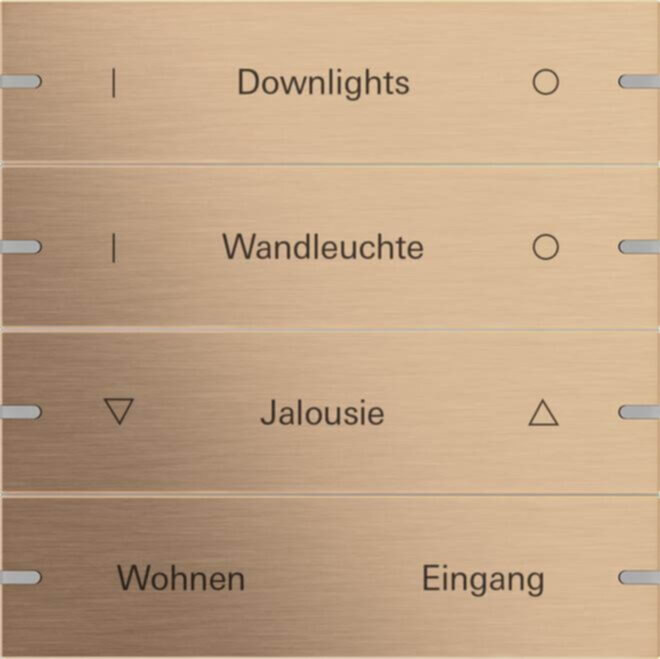 Gira Gira Wippenset 4-fach Tastsen.4 TS4 Bronze 503438