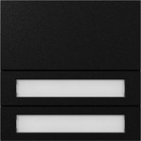 GIRA 5532925 Ruftastenmodul 2fach System 106 Schwarz matt