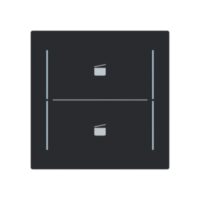 Busch-Jaeger Tastwippe KNX free@home schwarz Busch-art linear LFST/A.2.70.11-45m Kunststoff