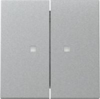 GIRA 363126 Wippe 2fach Kontrollfenster System 55 Farbe Alu