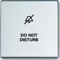 Busch-Jaeger Wippe Aluminium-Silber Aufdr DO NOT DISTUP 1786/11-83