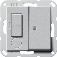 Gira Fused outlet 13A Kontroll. abschaltbar alu 278726