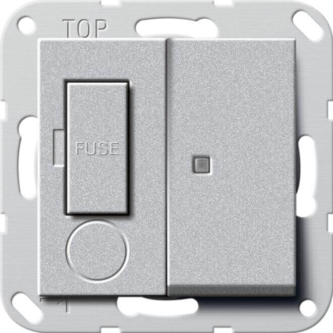 Gira Gira Fused outlet 13A Kontroll. abschaltbar alu 278726