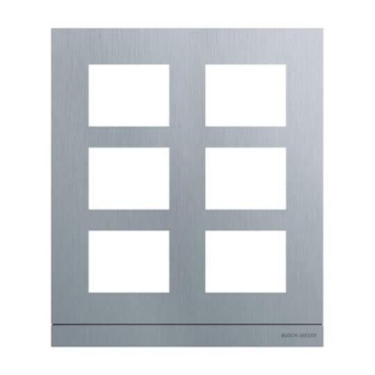Busch-Jaeger Busch-Jaeger Frontplatte 6-fach anthrazit Aluminium 41396CF-B-03 271x277x20,5mm