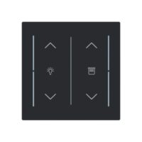 Busch-Jaeger Tastwippe KNX free@home schwarz Busch-art linear LFDW/A.2.70.11-45m Kunststoff