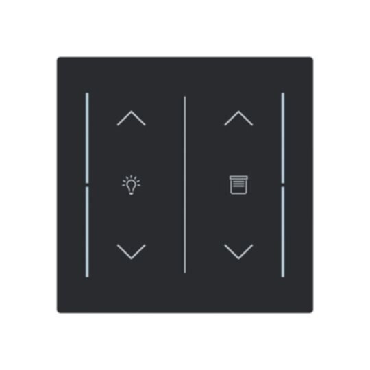 Busch-Jaeger Busch-Jaeger Tastwippe KNX free@home schwarz Busch-art linear LFDW/A.2.70.11-45m Kunststoff