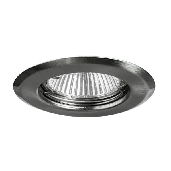 Brumberg 01-70020 NV-Einbaustrahler 50W GX5,3Eisen starr mattchrom Sprengring