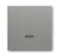 Busch-Jaeger Wippe 1-teilig Schalter/Dimmer grau glänzend 6543-803-101