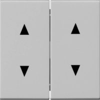 Gira Wippe 2-f. Pfeilsymbole grau 1150015