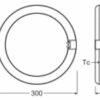 Ledvance LED TUBE T9C EM V 18.3W830 G10Q 2000lm 3000K LED-Röhre Ringform KVG/VVG – Bild 3