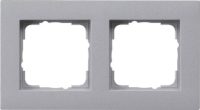 Gira Abdeckrahmen 2fach alu 0212255