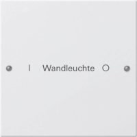 Gira Wippenset 1-fach beschr. Sys. 55 reinweiß 220103