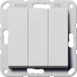 Gira Wippschalter BS 3-f. aus System 55 Grau 2830015