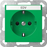 Gira SCHUKO-Steckdose BSF + SH System 55 Grün 4462107