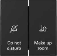 GIRA 3104005 Wippschalter Anzeige Hotel- zimmerstatus System 55 Schwarz matt (la)