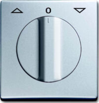 Busch-Jaeger Zentralscheibe Aluminium-Silber Jalousie, Drehgriff 2142 DR-33