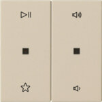 Gira Wippe 2-fach Audiostrg System 55 Cremeweiß 538401