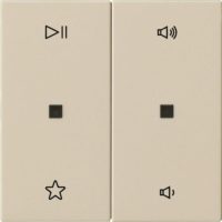 Gira Wippe 2fach Audiostrg System 55 Cremeweiß 538401