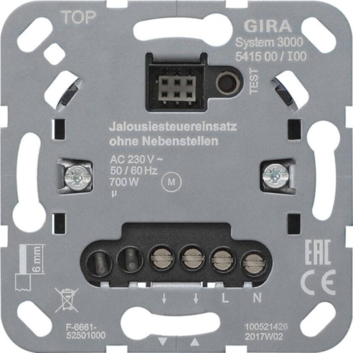 Gira Jalousiesteuereinsatz o.Nebenst.eing.Eins. 541500 – Bild 1