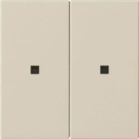 Gira KNX RF Bedienaufsatz 2-f. Cremeweiß 510701