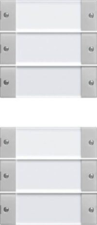 Gira Wippenset 6-f. 3+3 BSF Klar/grau 2136015