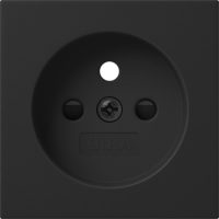 Gira Abd. Steckdose Erdstift SH schwarz matt 4945005