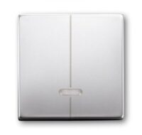 Busch-Jaeger Taste_2t Symbol Dimmer Edelstahl pur edelstahl 6545-866 matt